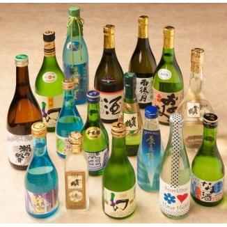 約１５種の広島県の地酒を用意しています。