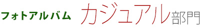 フォトアルバム・カジュアル部門